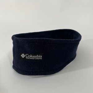 Vintage Columbia Over-Ear Headband Ear Warmer in Navy Blue Fleece